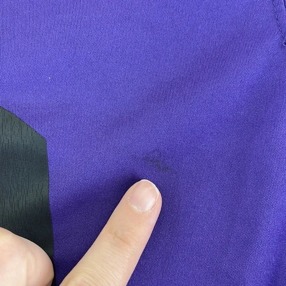 NBA Short Sleeve Shirt Los Angeles LA Lakers 23 Lebron James Purple Mens XL - Picture 3 of 15